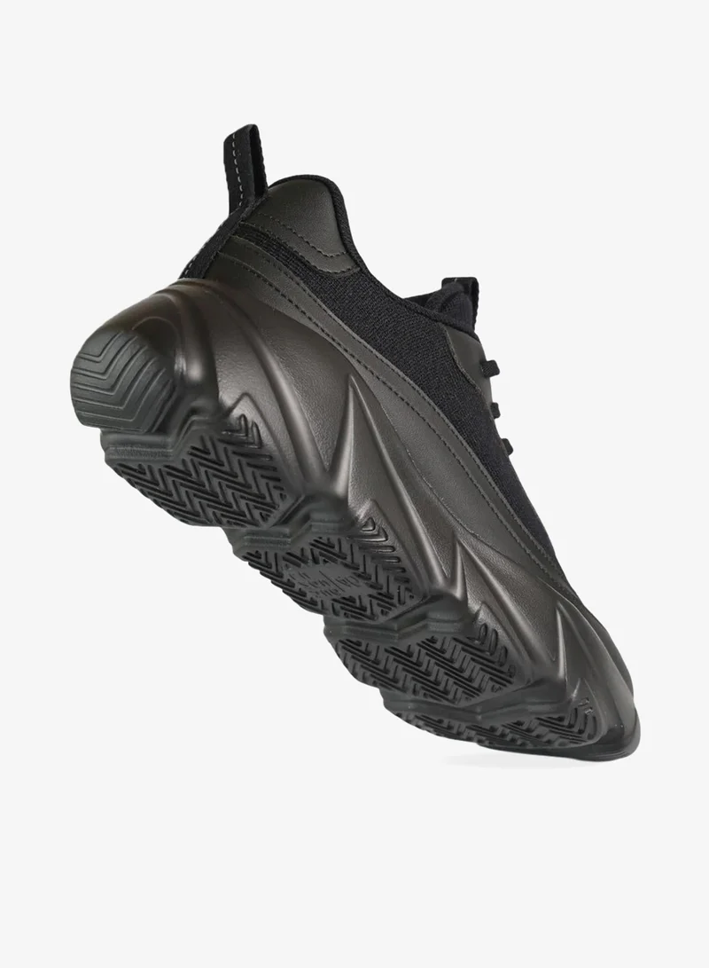 DUOZOULU Black BR Ripple Wool Runner Sneaker  | Best Price UAE