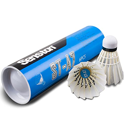 Senston Badminton Shuttlecocks 6 Pack Sports Birdies Shuttlecock 6PCS for Outdoor Indoor Sports Activities - Image 1