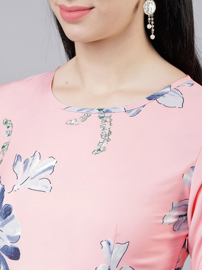 LACOSSI Women Dress| Dresses || Suitable for Summer |Every Occation .One Piece Dress for Women Long Dresses New Occation 2025 (in, Alpha, S, Regular, Standard, Tokyo Pink) - Image 2