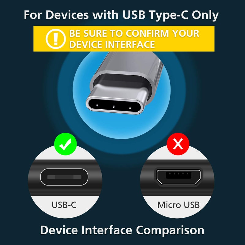 AGVEE 2 Pack 15ft USB-C Cable, Extra Long Braided Type-C Charging Cord Fast Android Phone Charger Wire, Seamless USBC End Tip for Samsung S10 S10e S9 S8 A10e, Note 9 8, LG Stylo 4 5, Dark Gray - Image 2