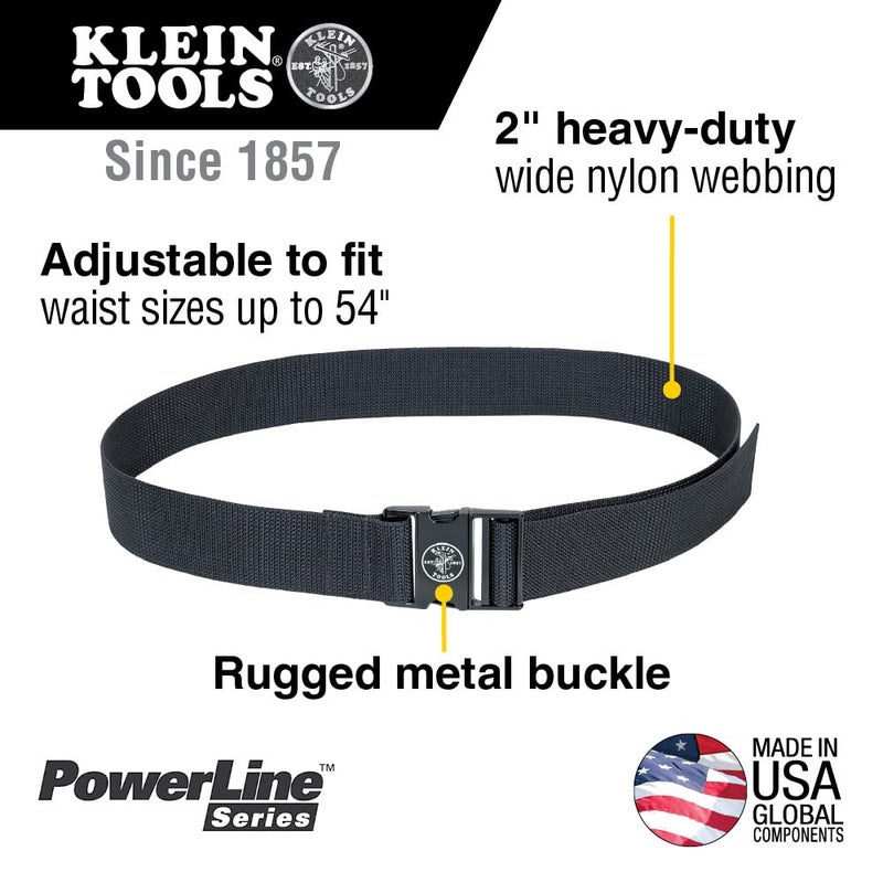 Klein Tools 5705 PowerLine Web Work Belt - Image 2