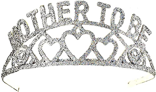 Rubies Forum Novelties Women's Sparkling Glitter Mother to Be Tiara, Silver, One Size US - Image 3