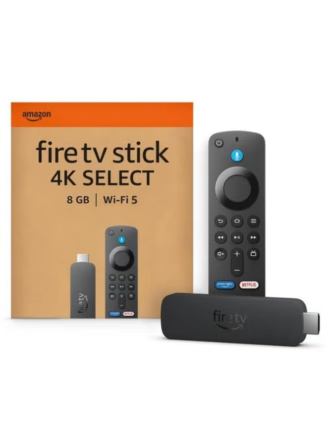 Fire TV Stick 4K Select (Newest gen), supports Wi-Fi 6, Ambient Experience, find TV programmes faster with Alexa+ - New Original