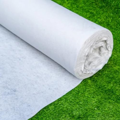 Utkarsh 120 GSM Geo Textile Cloth/Geotextile Non-Woven Fabric Cloth for Sub-Surface Drain/Terrace Garden | White, 7.33 ft X 6.82 ft (50 Sq.ft) - Image 1