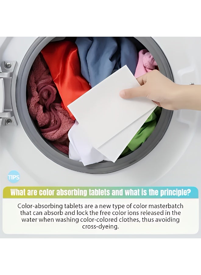 ValueHut 50-Pack Color Catcher Laundry Sheets – Anti Color Transfer Dye Trapping Sheets for Mixed Loads – Fragrance-Free, Safe for All Fabrics, Strong Color Absorption - Image 3