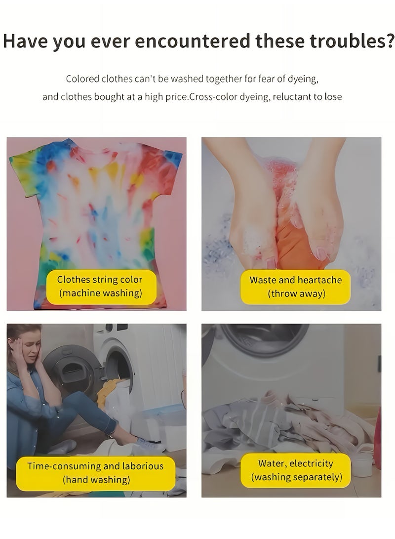 ValueHut 50-Pack Color Catcher Laundry Sheets – Anti Color Transfer Dye Trapping Sheets for Mixed Loads – Fragrance-Free, Safe for All Fabrics, Strong Color Absorption - Image 2