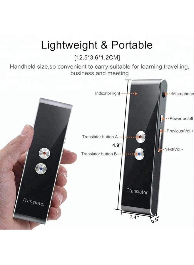 NIBEMINENT Intelligent Voice Translator Black - Image 3