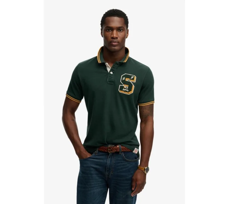 Superdry Vintage Athletic Patch Polo Shirt