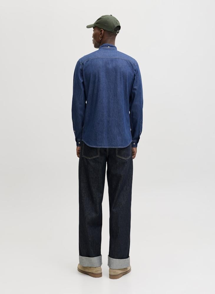 JACK & JONES Casual Long Sleeve Denim Shirt - Image 2