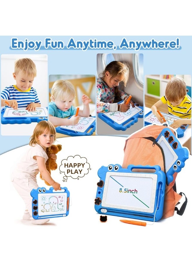 AiTuiTui - AiTuiTui Magnetic Drawing Board Toddler Toys Gift for 2 3 Year Old Girls Boys, Sketch Writing Doodle Pad Age 2-4 Travel Games, Educational Learning Kids Toys for Toddlers Birthday (Blue) - Image 1