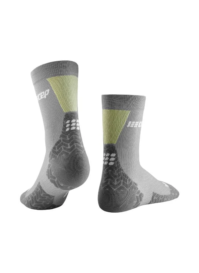 CEP CEP - Ultralight Compression Socks Mid Cut V3 Grey/Lime Men