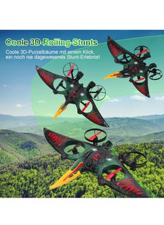 ELTRAZONE RC Aeroplane 2.4GHz Remote Controlled Quadcopter | L0713 Floating Fighter Aircraft | RTF for Beginners, Children, & Adults | USB Charging | Green Color  - Image 3