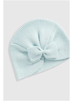 mothercare قبعة طفل برباط محبوك زرقاء  - Image 2