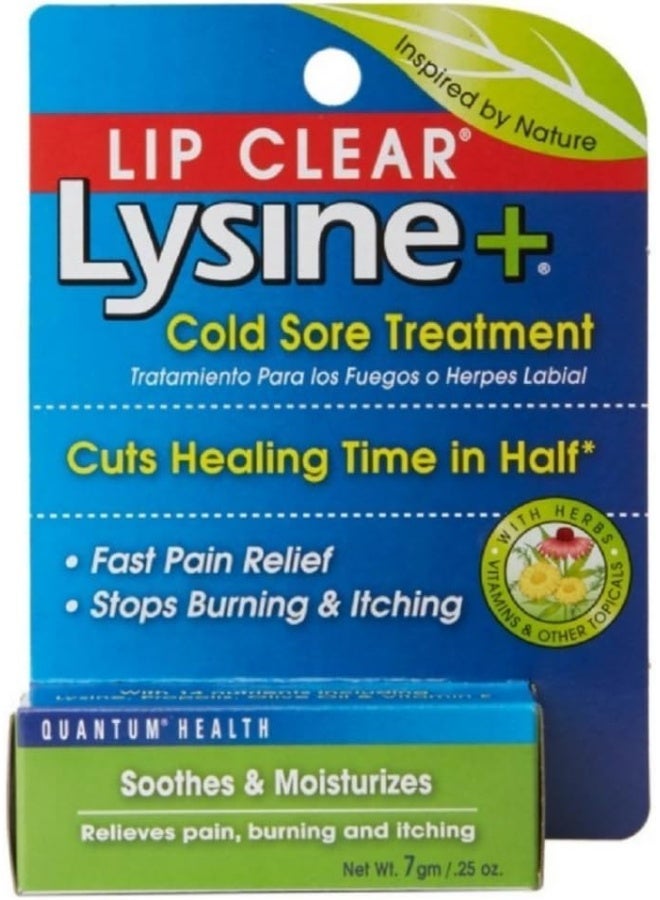 Quantum Lip Clear Lysine+ Cold Sore Treatment 0.25 oz