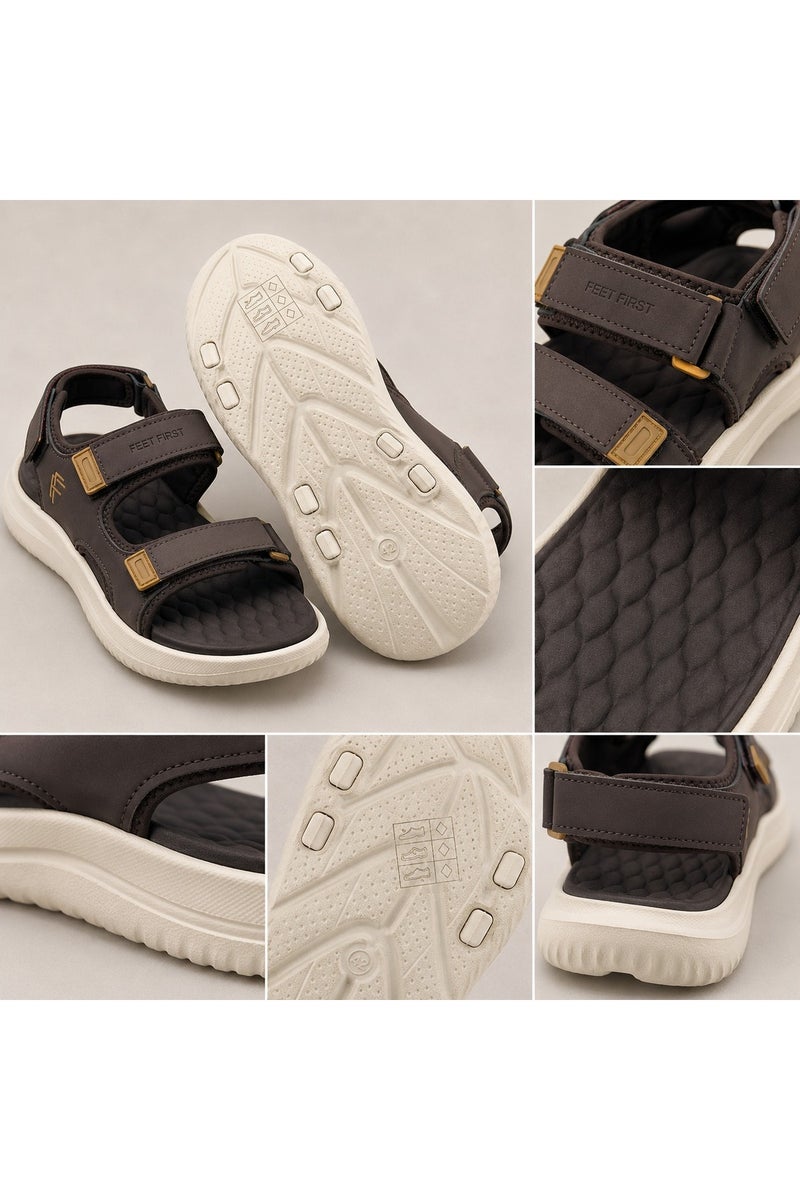 Feet First Men’s Sports Sandals with Adjustable Velcro Straps – Lightweight Comfort Outdoor Walking Sandals - Image 3