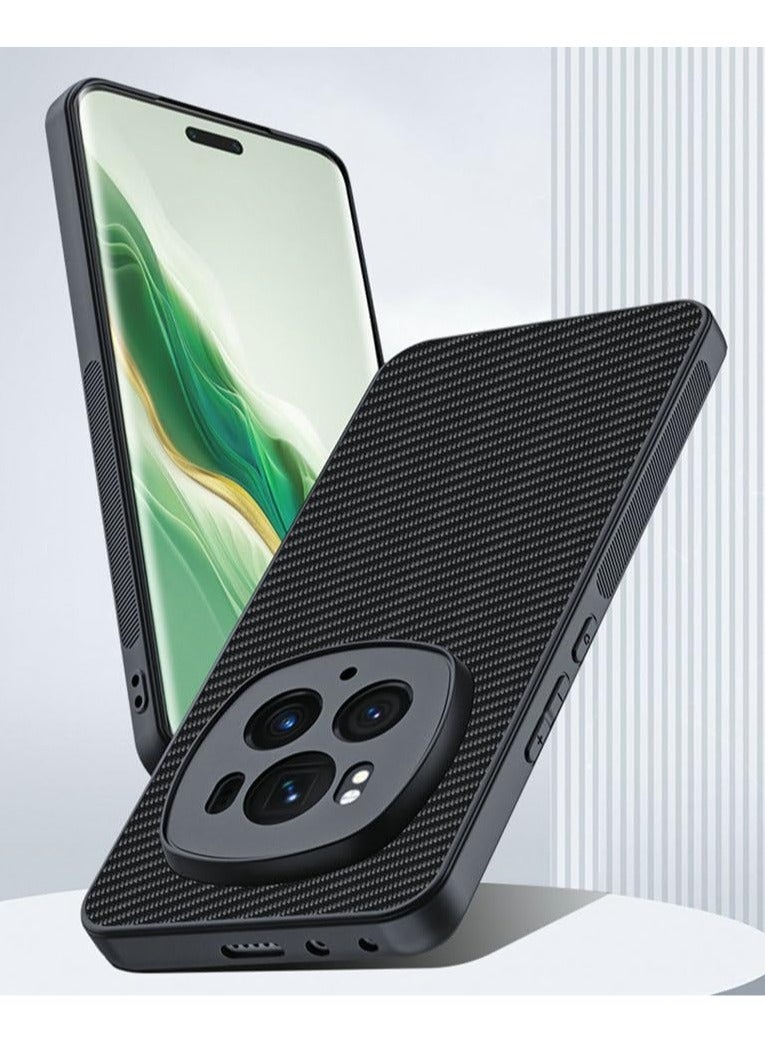 General Compatible with Honor Magic 6 Pro,Carbon Fiber PU Leatrher Skin Case Anti-Shock Case for Magic 6 Pro  - Image 4