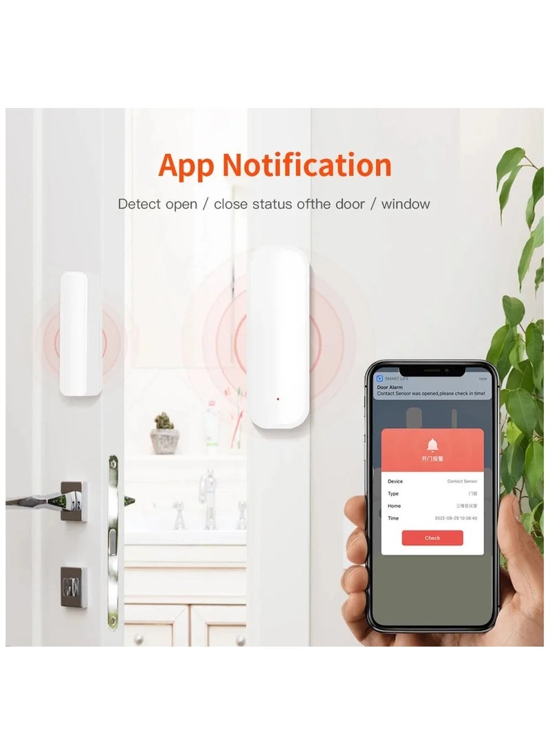 Tuya WiFi Door Sensor Window Sensor Open/Close Detector Security Protection Alarm Detector Work With Alexa