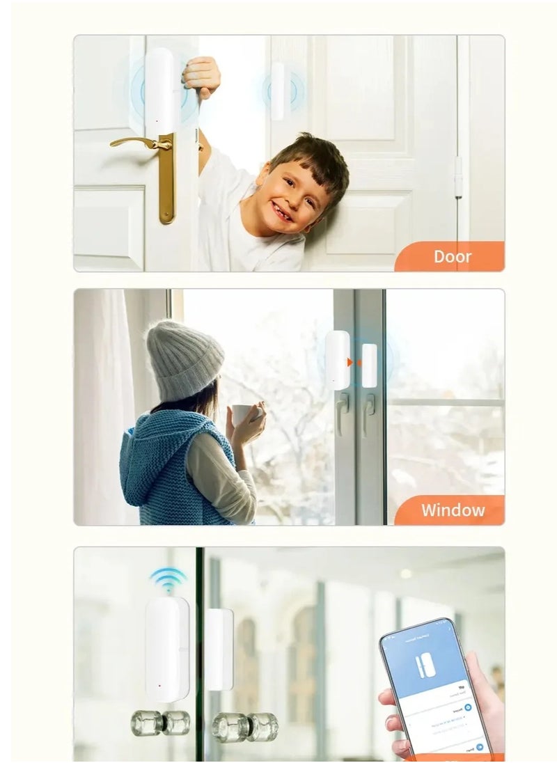 Tuya WiFi Door Sensor Window Sensor Open/Close Detector Security Protection Alarm Detector Work With Alexa