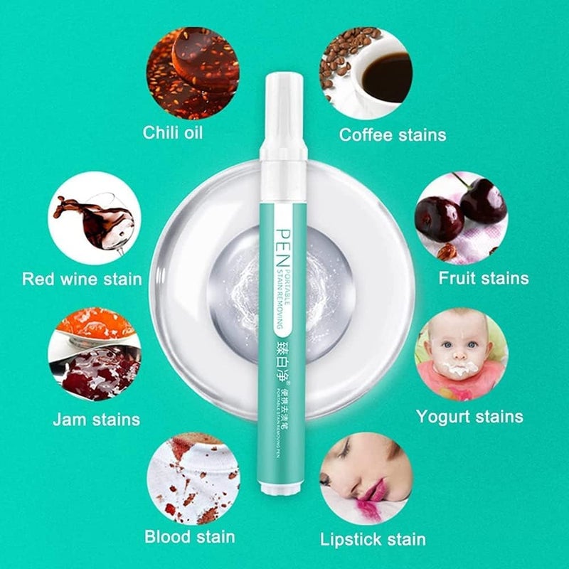 comfrt Bleach Pen for Clothing, Bleach Pens Grout, Portable Clothing Stain Removal, Grease Stain Remover Wash Free Laundry Clean Pen Instantly Remove Stains (5pcs) - Image 4