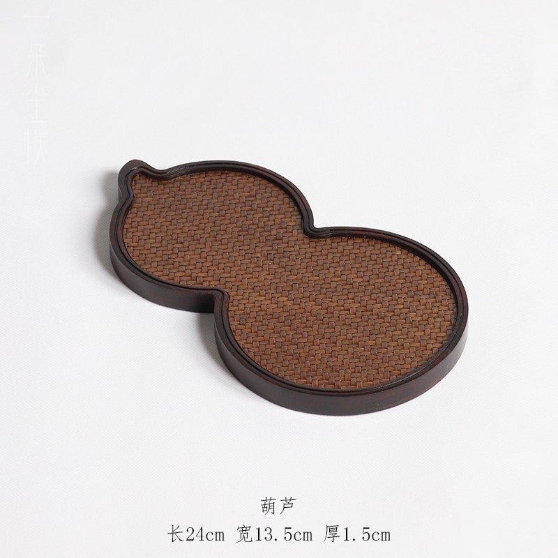 Heavy Bamboo Mat Dry Tea Table Pot Bearing Chinese Zen Song Mat Bamboo Tea Tray Bamboo Woven Tea Tray Teapot Mat Tray Tea Tray - Image 5