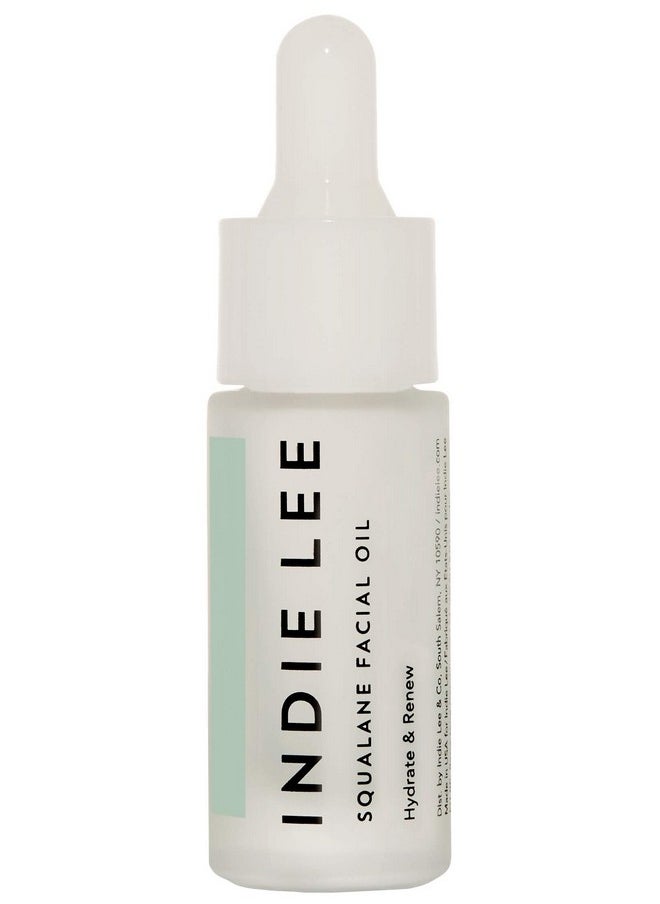 INDIE LEE - 100% Squalane Oil Daily Face Oil & Hydrating Moisturizer For Dry Skin Fine Lines And Wrinkles Even Skin Tone Brighten & Improve Texture Facial Oil For All Skin Types (10Ml) - Image 1