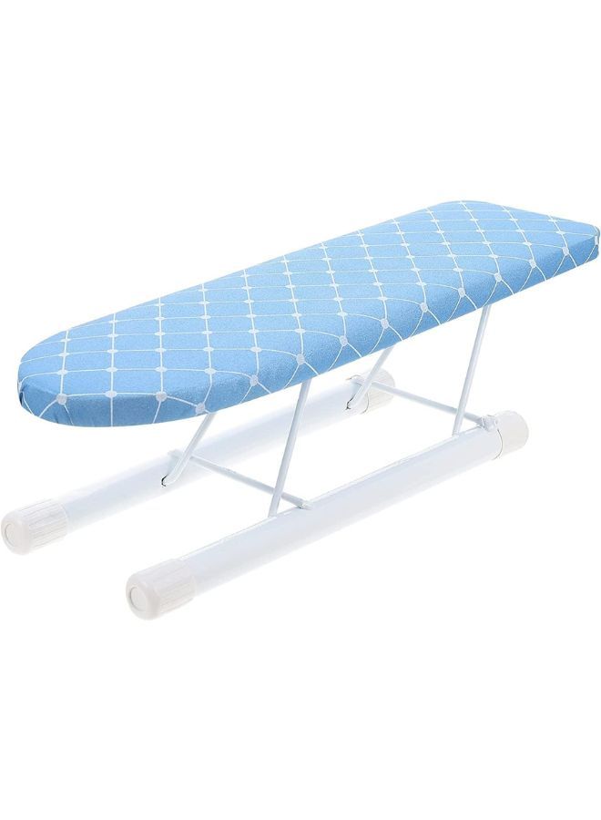 Table Top Mesh Ironing Board Multicolour Ironing Table With Iron Holder Foldable And Adjustable - Image 1