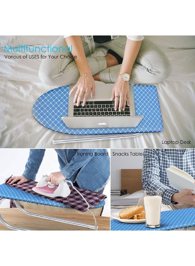 Table Top Mesh Ironing Board Multicolour Ironing Table With Iron Holder Foldable And Adjustable - Image 4