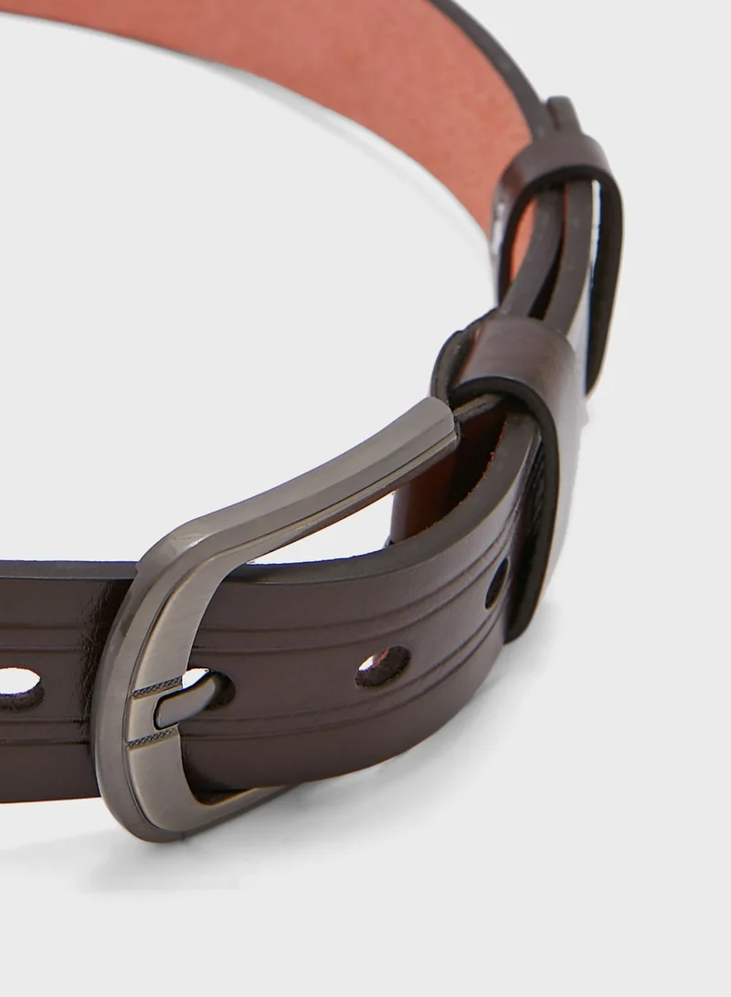 Seventy Five Casual Embossed Belt