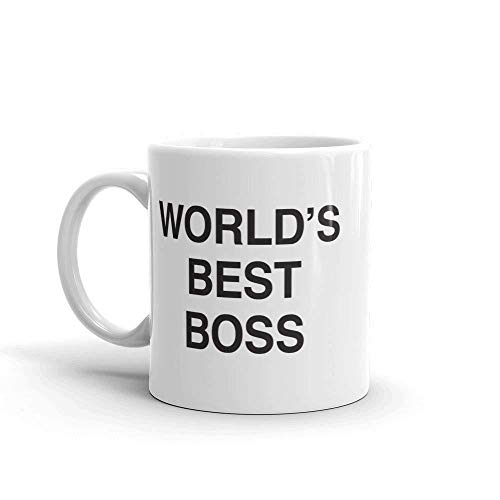 NBC The Office Worlds Best Boss Dunder Mifflin Ceramic Mug White 11 oz Official Michael Scott Mug As Seen On The Office
