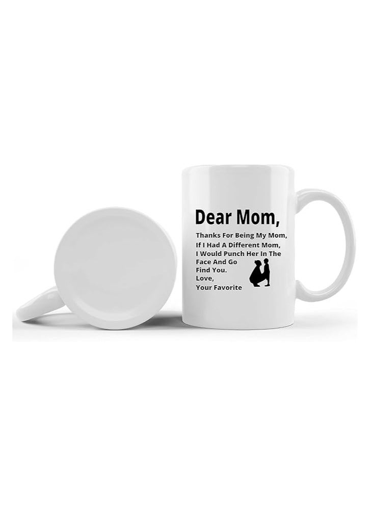 PRINTSHOP4ME Mother's Day Ceramic Mug For Best Mom Ever-Best Gifts Mom-Birthday Gifts From Daughter Son-Gifts For Mom - Image 2