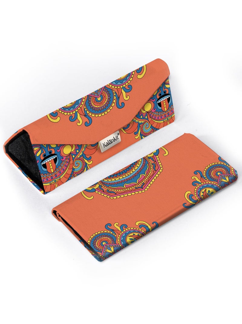 Kalankit Stylish Trifold Sunglass Organizer Case for Women | Vegan Leather Eyewear & Spectacle Box | Magnetic Closure Specs & Goggles Cover | Gift for Women - Image 1