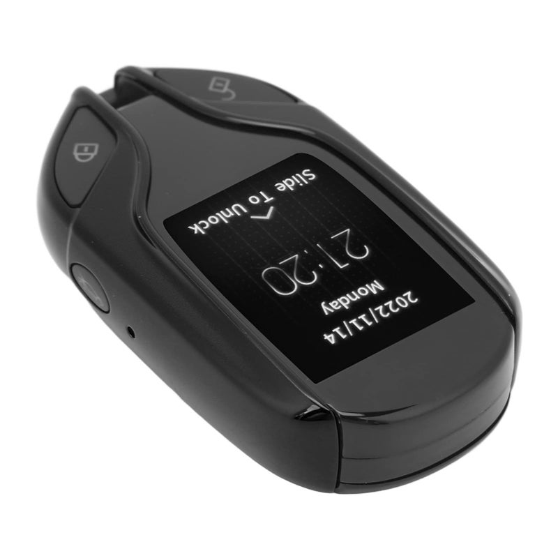 Smart Car Key Smart Remote Car Key with LCD Screen 100 Days Long Standby Time All in One Keyless Entry Auto Lock Unlock for All with One Button Start Black