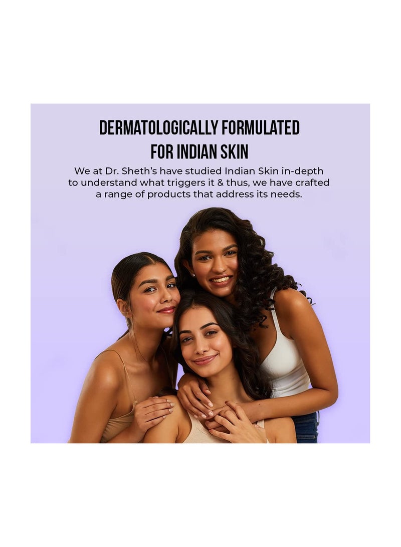 دي آر. شيث'س واقي الشمس من دكتور شيث كيسار وحمض الكوجيك لجميع أنواع البشرة بعامل حماية من الشمس 50 Pa++++ للبشرة الخالية من التصبغ | لا يحتوي على قالب أبيض وخفيف الوزن للترطيب اليومي - 50 جم، عبوة من قطعة واحدة - Image 4