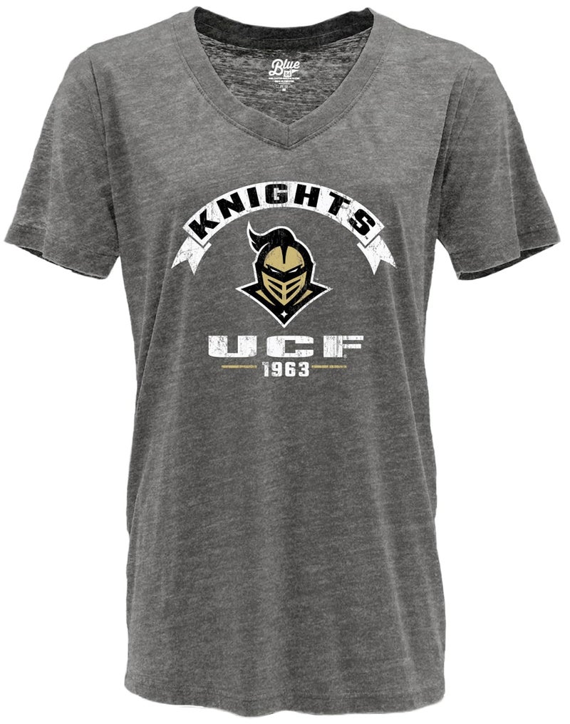 Blue 84 Central Florida Golden Knights NCAA Officially Licensed Women's T-Shirt Burnout Vintage Scholar, Large - Image 2