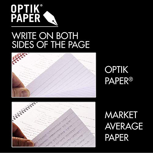 Black n' Red Twin Wire Poly Cover Notebook, 3-5/8" x 5-7/8" Sheet Size, Black/Red, 70 Ruled Sheets, Sold as 5 Pack (F67010) - Image 2