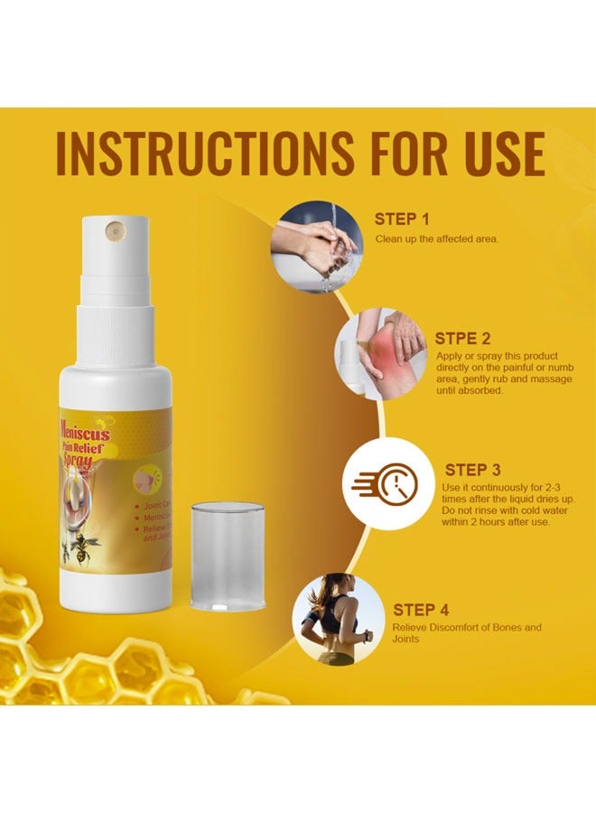 سوميفون بخاخ لتخفيف آلام الغضروف المفصلي، بخاخ سم النحل لتخفيف آلام المفاصل والعضلات والركبتين والقدمين، بخاخ مسكن لآلام سم النحل لتدليك العضلات والمفاصل - Image 2