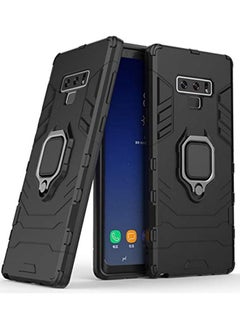 ( samsung note 9 cover) جراب سامسونج نوت 9 ضد الصدمات بحماية كاملة ودبلة معدنية متعددة الوظائف لهاتف سامسونج نوت 9