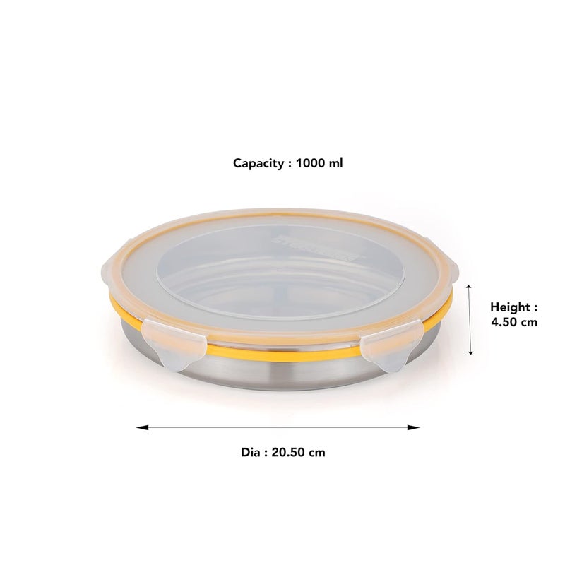 STEELLOCK Steel Lock SL1600 Airtight StorageFood Lock Steel Containers 1000 ml - Image 2