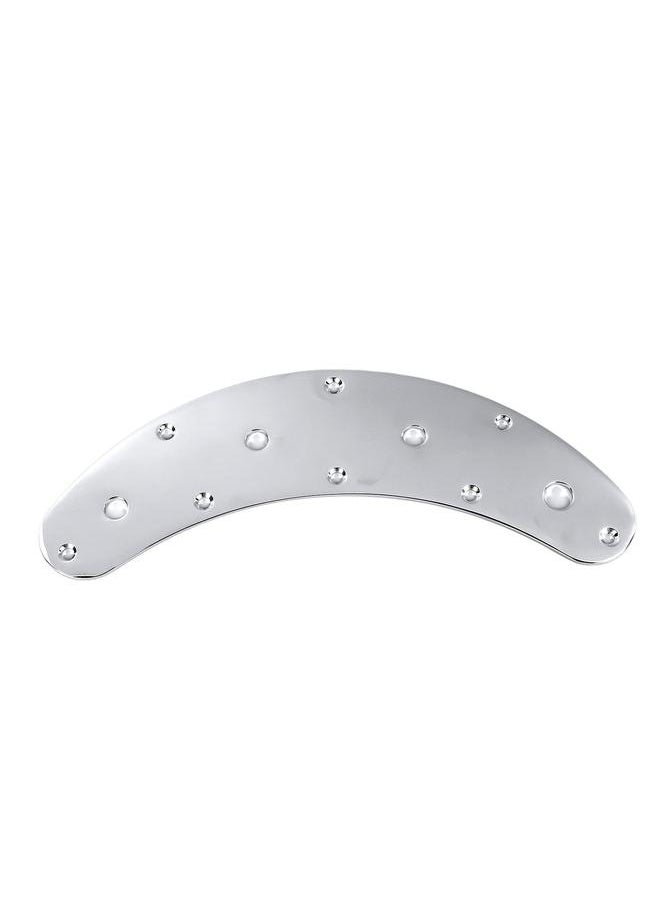 Thoraya Bass Control Plate 4 Hole Metal Sturdy Stable Jazz Switch Control Plate Bass Replacement Part Silver  - Image 2