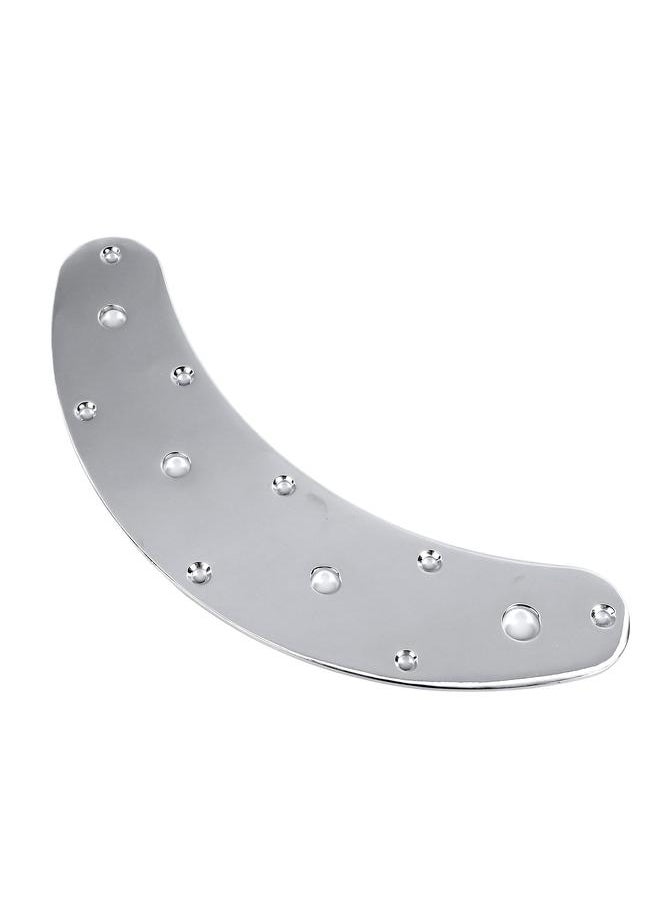 Thoraya Bass Control Plate 4 Hole Metal Sturdy Stable Jazz Switch Control Plate Bass Replacement Part Silver  - Image 4