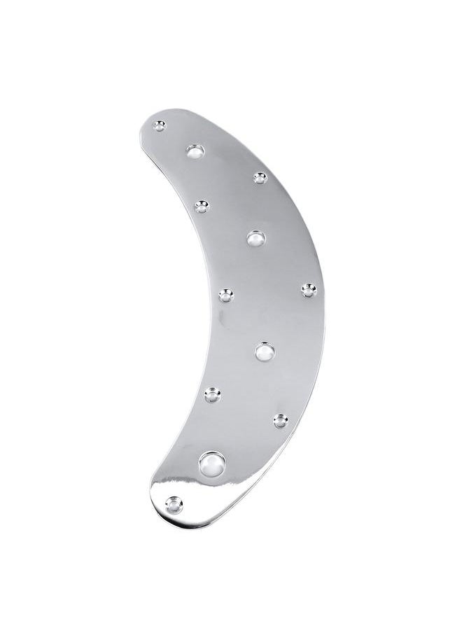 Thoraya Bass Control Plate 4 Hole Metal Sturdy Stable Jazz Switch Control Plate Bass Replacement Part Silver  - Image 3