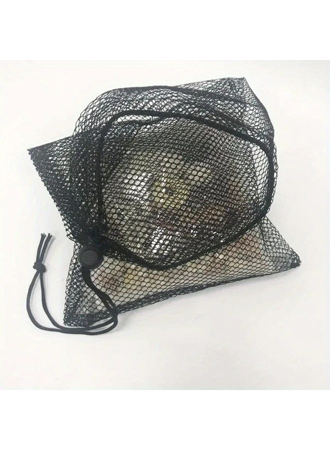 كيس مرشح حوض أسود 9.84 × 13.78 بوصة مع رباط شد للكرات الحيوية والكربون لحوض الأسماك - Image 5