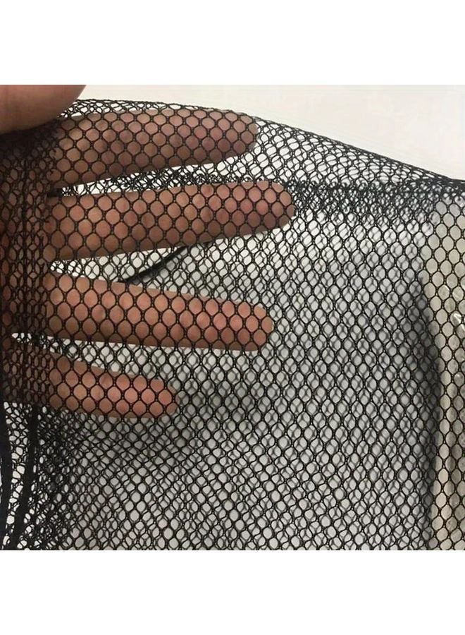 كيس مرشح حوض أسود 9.84 × 13.78 بوصة مع رباط شد للكرات الحيوية والكربون لحوض الأسماك - Image 3