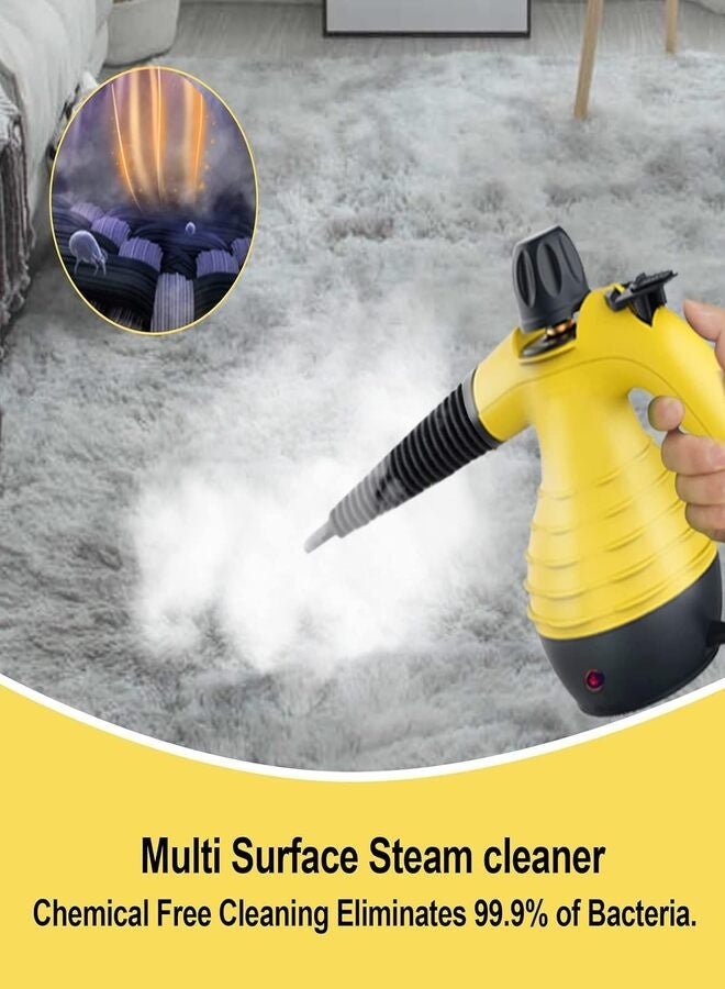 ZEESQUARE Handheld Steam Cleaner 1000W – High Temperature Electric Portable Steam Cleaner with Anti-Scald Ergonomic Handle and Kitchen Funnel - Image 2