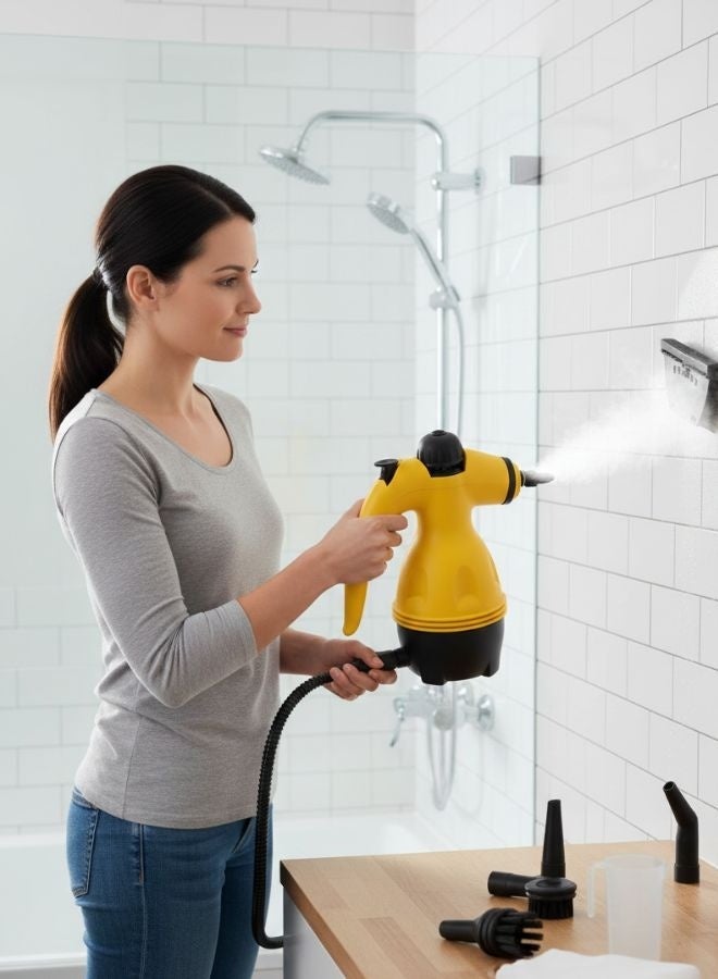 ZEESQUARE Handheld Steam Cleaner 1000W – High Temperature Electric Portable Steam Cleaner with Anti-Scald Ergonomic Handle and Kitchen Funnel - Image 3