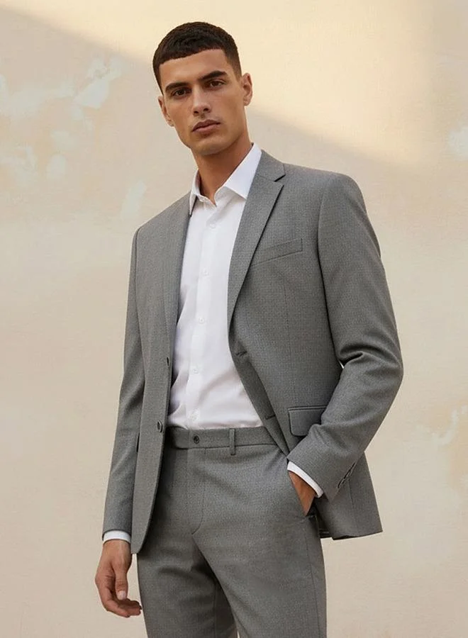 Splash FAV Men Regular Fit Notch Lapel Blazer