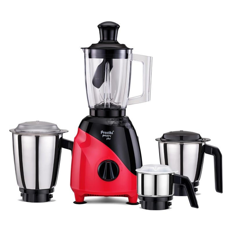 بريثي Preethi MG-246 Mixer Grinder | 750 Watt | Red-Black Color | Super Food Jar | With Texture Builder | 3D Airflow Technology | 4 Jars | 5Yr Warranty | Lifelong Free Service | Standard Specification 1.5 L 750 W MG-246 Red/Black - Image 1