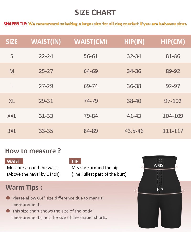FeelinGirl High Waisted Body Shaper Shorts Shapewear for Women Tummy Control Thigh Slimmer Panties Compression Shorts Black - Image 2