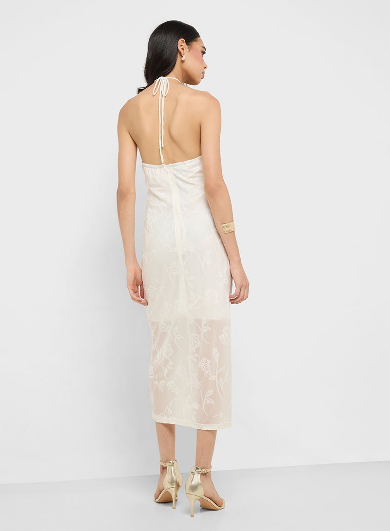 Ginger Floral Halter Midi Dress  - Image 2