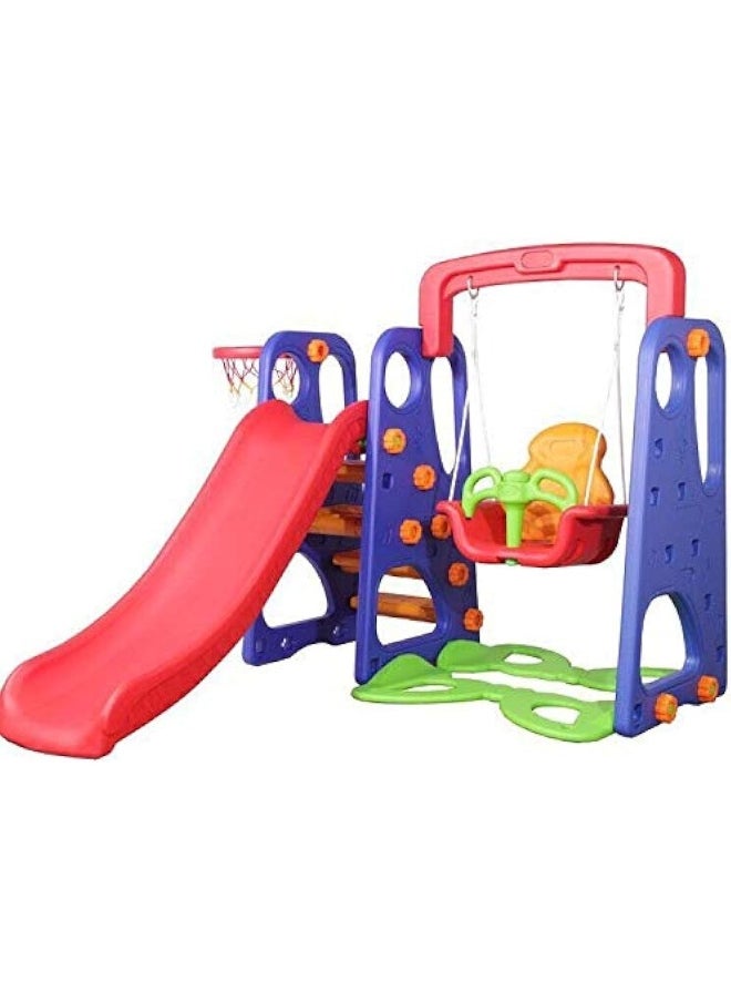 Fitness World Fitness World 3 in 1 Swing and Slide With Basketball Game  - Image 1